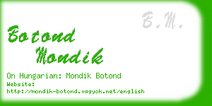 botond mondik business card